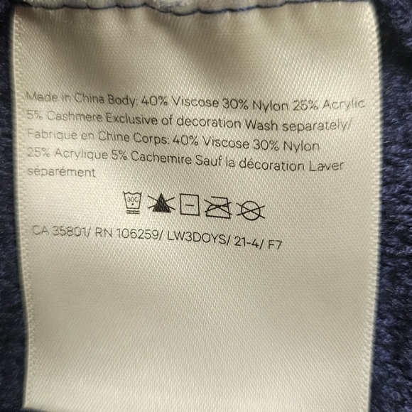 Lululemon Athletica Textured Navy Crew Neck Sweater - Picture 3 of 14